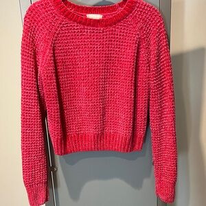 Altar'd State Vibrant Red Crew Neck Sweater